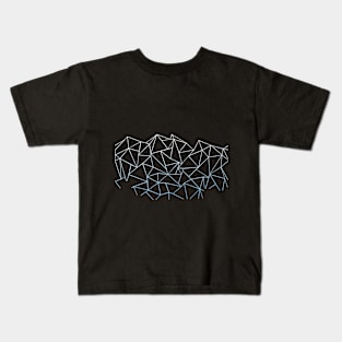 Abstract Ombre Blue Kids T-Shirt